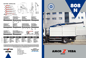 Gru per autocarro idrauliche Amco Veba 808N-3 S Jib 2