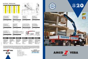 Gru per autocarro idrauliche Amco Veba 820-3 S