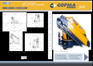 Gru per autocarro idrauliche COPMA 2000 820.8 J6