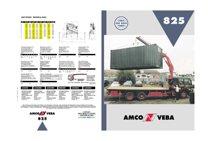 Gru per autocarro idrauliche Amco Veba 825-3 S Jib 3S