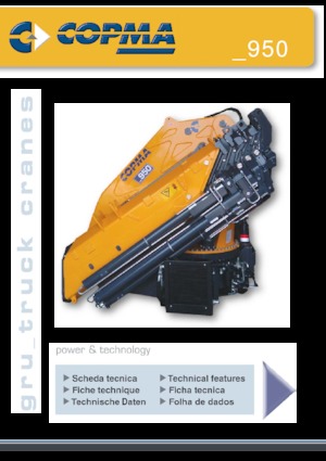 Gru per autocarro idrauliche COPMA 2000 950.8
