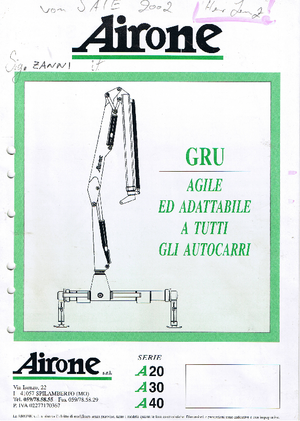 Gru per autocarro idrauliche Airone A 40 S 1