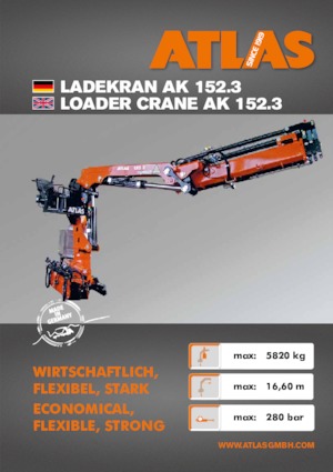 Gru per autocarro idrauliche Atlas AK 152.3 A3 