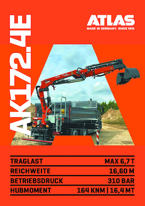 Gru per autocarro idrauliche Atlas AK 172.4E A6  