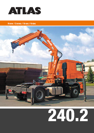 Gru per autocarro idrauliche Atlas AK 240.2E A5 