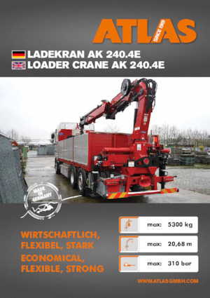 Gru per autocarro idrauliche Atlas AK 240.4E A7 
