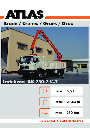 Gru per autocarro idrauliche Atlas AK 250.2CS A21 