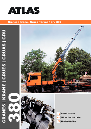 Gru per autocarro idrauliche Atlas AK 380.3 A2