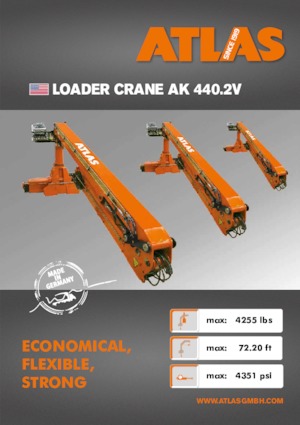 Gru per autocarro idrauliche Atlas AK 440.2V A21L 
