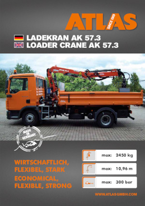 Gru per autocarro idrauliche Atlas AK 57.3 A3L 