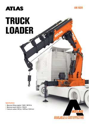 Gru per autocarro idrauliche Atlas AK 620.3E A5 