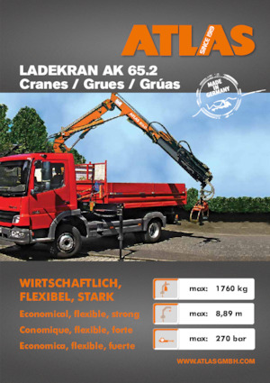 Gru per autocarro idrauliche Atlas AK 65.2 A1L 