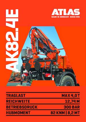Gru per autocarro idrauliche Atlas AK 82.4E A5L