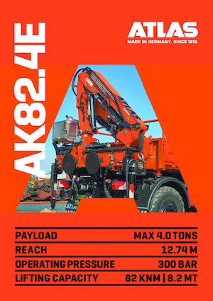Gru per autocarro idrauliche Atlas AK 82.4E A5L