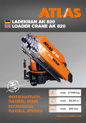 Gru per autocarro idrauliche Atlas AK 820 A4