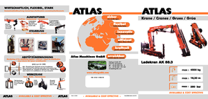Gru per autocarro idrauliche Atlas AK 88.3 A4L 