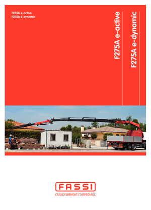 Gru per autocarro idrauliche Fassi F 275 AC 0.23 e-active