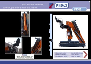 Gru per autocarro idrauliche Pesci FS 74Z