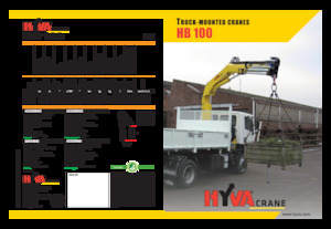 Gru per autocarro idrauliche Hyva Crane HB 100 E2
