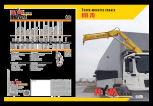 Gru per autocarro idrauliche Hyva Crane HB 70 E1