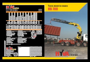 Gru per autocarro idrauliche Hyva Crane HB 700 