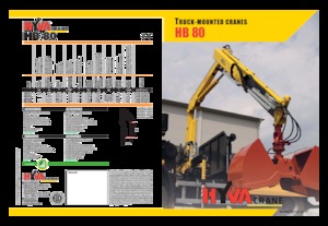 Gru per autocarro idrauliche Hyva Crane HB 80 E1