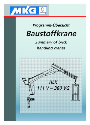 Gru per autocarro idrauliche MKG HLK 190 a2V 