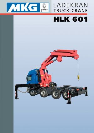 Gru per autocarro idrauliche MKG HLK 601 a4