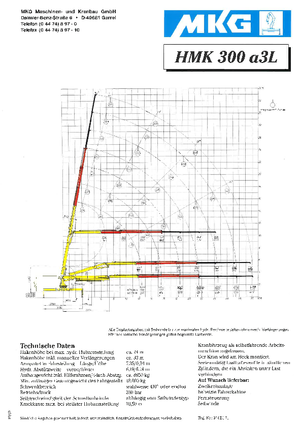 Gru per autocarro idrauliche MKG HMK 300 a3 L E