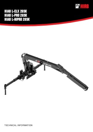 Gru per autocarro idrauliche Hiab L-HiPro 285K-3