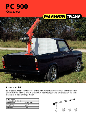 Gru per autocarro idrauliche Palfinger PC 900