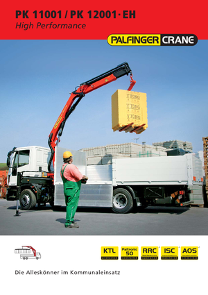Gru per autocarro idrauliche Palfinger PK 11001 D
