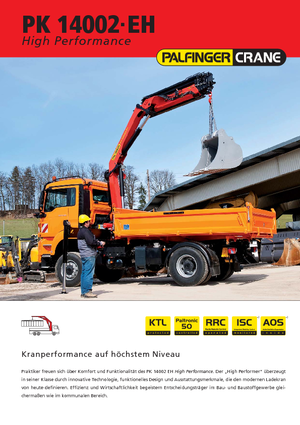 Gru per autocarro idrauliche Palfinger PK 14002-EH E