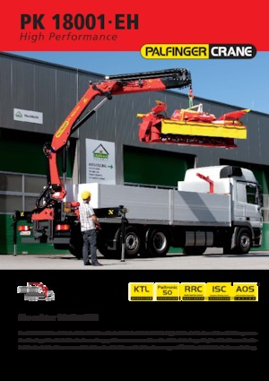 Gru per autocarro idrauliche Palfinger PK 18.001 EH