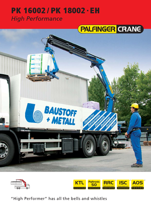 Gru per autocarro idrauliche Palfinger PK 18002-EH E