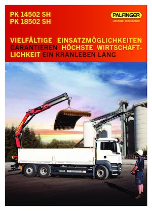 Gru per autocarro idrauliche Palfinger PK 18502 SH E