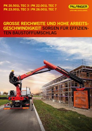 Gru per autocarro idrauliche Palfinger PK 23.001L TEC 3 C