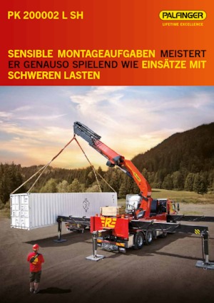Gru per autocarro idrauliche Palfinger PK 200002 L-SH G