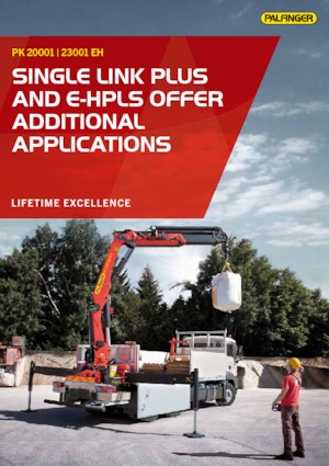 Gru per autocarro idrauliche Palfinger PK 20001 D