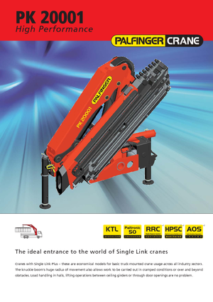 Gru per autocarro idrauliche Palfinger PK 20001 LA 4 HPLS