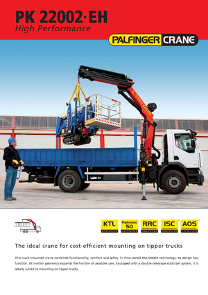 Gru per autocarro idrauliche Palfinger PK 22002-EH C