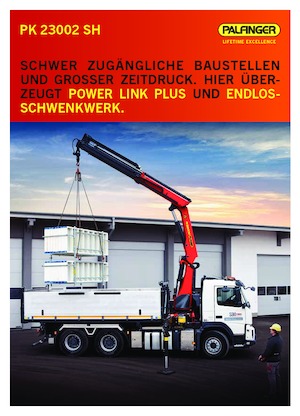 Gru per autocarro idrauliche Palfinger PK 23002 SH B