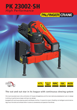 Gru per autocarro idrauliche Palfinger PK 23002 SH B