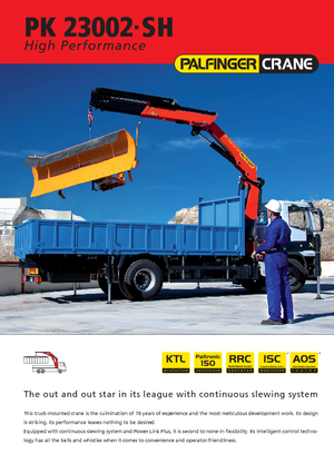 Gru per autocarro idrauliche Palfinger PK 23002 SH B