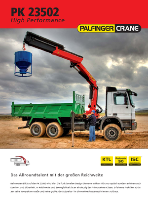 Gru per autocarro idrauliche Palfinger PK 23502 E