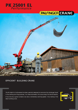 Gru per autocarro idrauliche Palfinger PK 25001 ELA