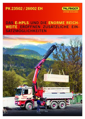 Gru per autocarro idrauliche Palfinger PK 26002 EH F
