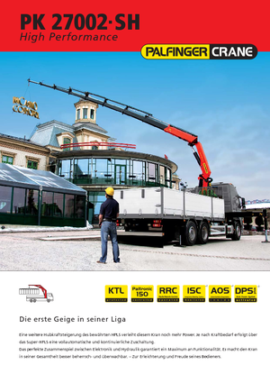 Gru per autocarro idrauliche Palfinger PK 27002 SH F