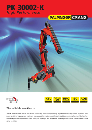 Gru per autocarro idrauliche Palfinger PK 30002-K A