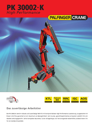 Gru per autocarro idrauliche Palfinger PK 30002-K A